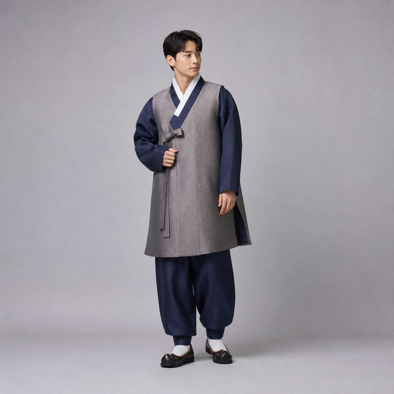 남성 전통한복 세벌 (저고리·바지·조끼)